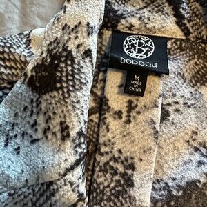 Bobeau Black and White Snake Patterned Jacket